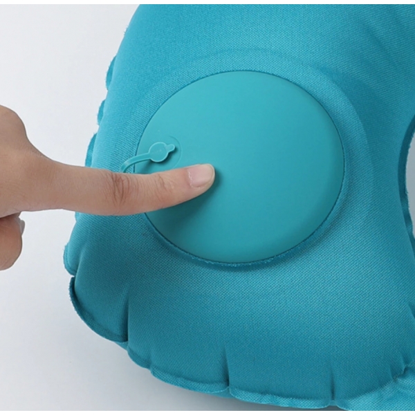 Travesseiro De Viagem Avião Inflável Super Leve Portátil Pescoço U-Forma Automática Inflável Cervical Travesseiro