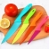 Facas De Cozinha Kit Conjunto Jogo 4 Coloridas Dia A Dia