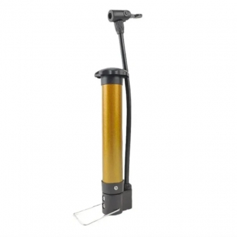 Mini Bomba Dourado de Ar Manual Bicicleta Portátil