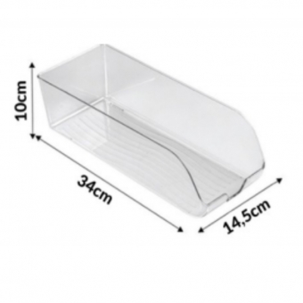 Organizador Porta Latas Acrílico P Geladeira Armários Ordene