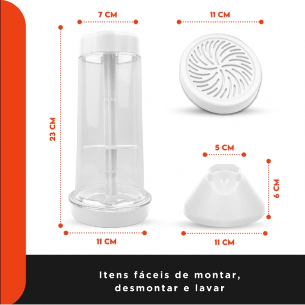 Tapioqueira Peneira e Armazena Polvilhador De Tapioca Armazena Beiju - Diversas Cores - NL