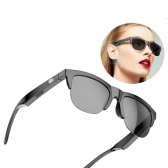 Fone De Ouvido Inteligente Bluetooth Óculos De Sol Chamada Esportes Ao Ar Livre Fones Alta Fidelidade Preto Tecnologia