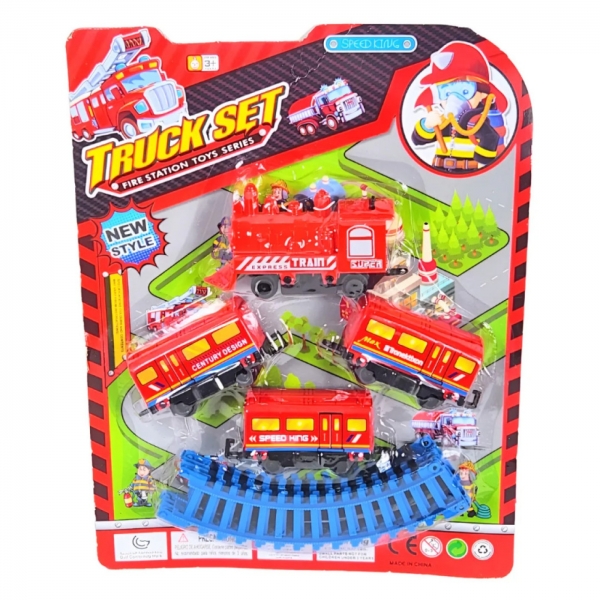 Trem De Bombeiros Interativ, A Pilha, Com Movimento