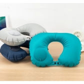 Travesseiro De Viagem Avião Inflável Super Leve Portátil Pescoço U-Forma Automática Inflável Cervical Travesseiro