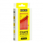 Jogo Mini Chave De Fenda E Fenda Cruzada - Precisão 6 Peças