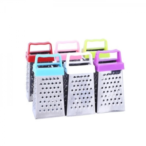 3 Peças Mini Ralador Quatro Faces Multifuncional Descascador