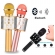 WS-858 - Microfone infantil de Karaoke Microfone de Brinquedo Sem Fio Bluetooth
