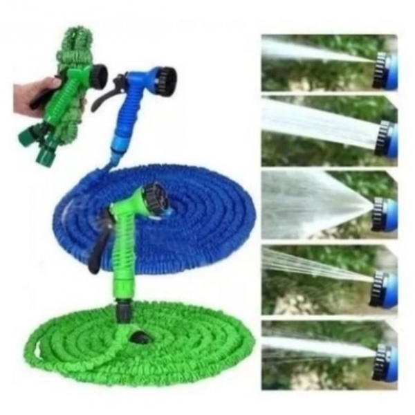 Mangueira Magica 15m METROS Flexível Irrigação E 7 Tipos De Jato