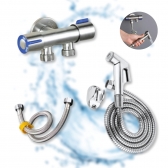 Kit Ducha Higiênica Registro Duas Saìdas Chuveirinho Com Derivação Sanitário