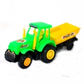 Trator De Plástico Resistente Design Realista Brinquedo