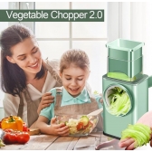 Ralador Cortador De Legumes E Verduras Fatiador De Queijo Giratótio 3 EM 1