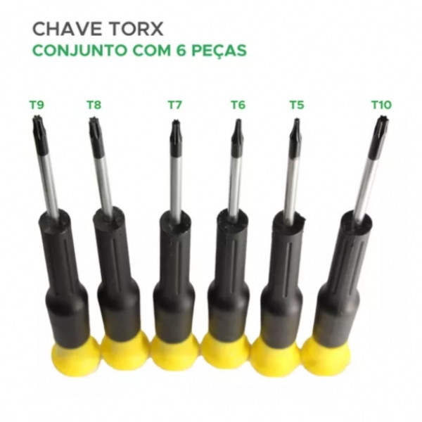 Mini Ferramentas De Precisão Jogo De Chaves Torx 6 Peças
