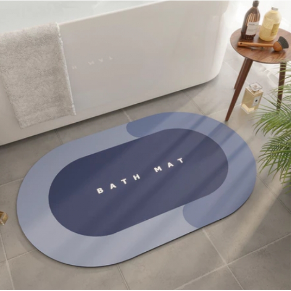 Tapete Banheiro Antiderrapante Absorvente de Secagem Rápida
