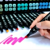 Estojo Kit 48 Canetinhas Marcadores Pintura Bobbie Goods