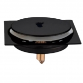 Ralo Click Para Banheiro 15x15 Preto Fosco Inteligente