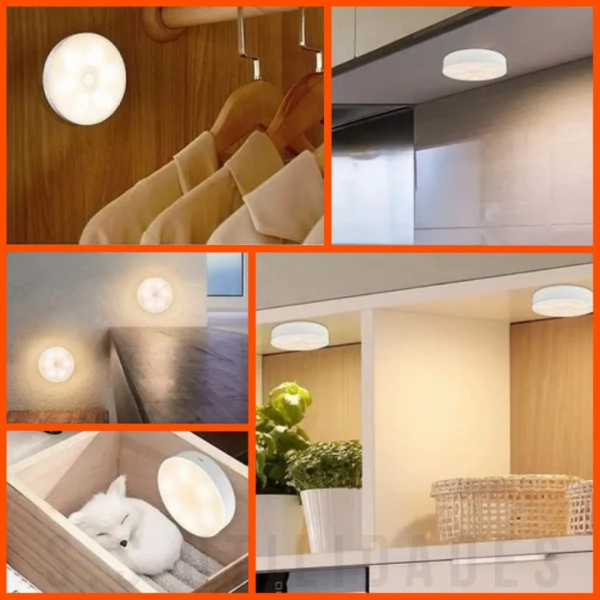 Luminária Lâmpada Led Recarregável Sensor De Presença