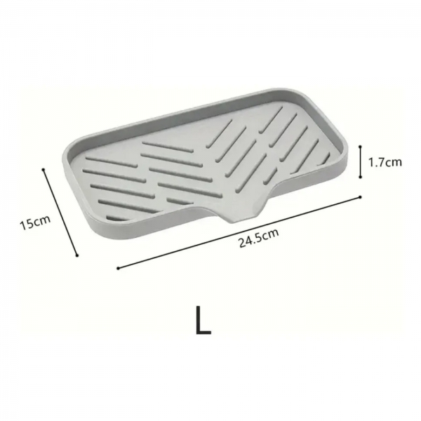 Saboneteira De Silicone Com Dreno, Antiderrapante