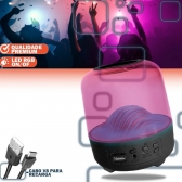 Caixa De Som Luminária Bluetooth Led Portátil