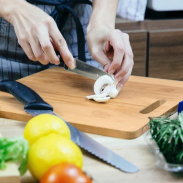 Tábua De Corte Legumes Carne Tabua multiuso de madeira 40x24