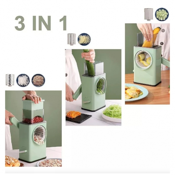 Kit Cortador Ralador Fatiador E 3 Descascadores de Legumes Inox