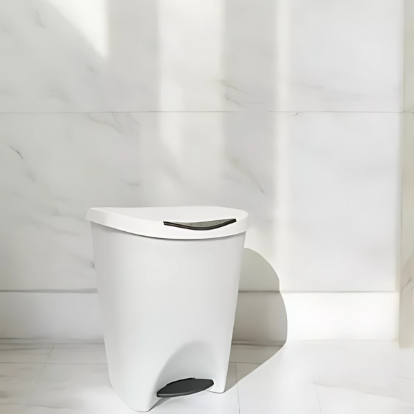 Kit Desentupidor Manual De Pia Vaso Ralo Cano Esgoto E Lixeira 15l Cesto Pedal Lixo Banheiro Resistente Escritório