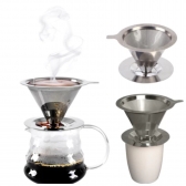 Filtro Coador De Café Inox 102 - Peneira Aço Reutilizável Sem Uso De Papel