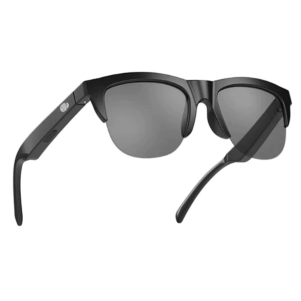 Fone De Ouvido Inteligente Bluetooth Óculos De Sol Chamada Esportes Ao Ar Livre Fones Alta Fidelidade Preto Tecnologia