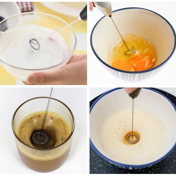Mini Misturador Batedor Mixer Elétrico Para Claras de Ovos Leite Café Cores Sortidas Utensílios de Cozinha Pilha
