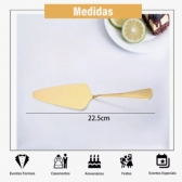 Modus Espatula Para Bolo Aço Inox Positano Dourada