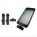 KIT 2 Microfones Lapela Wireless Sem Fio K9 Vlog Tipo-C ou Iphone