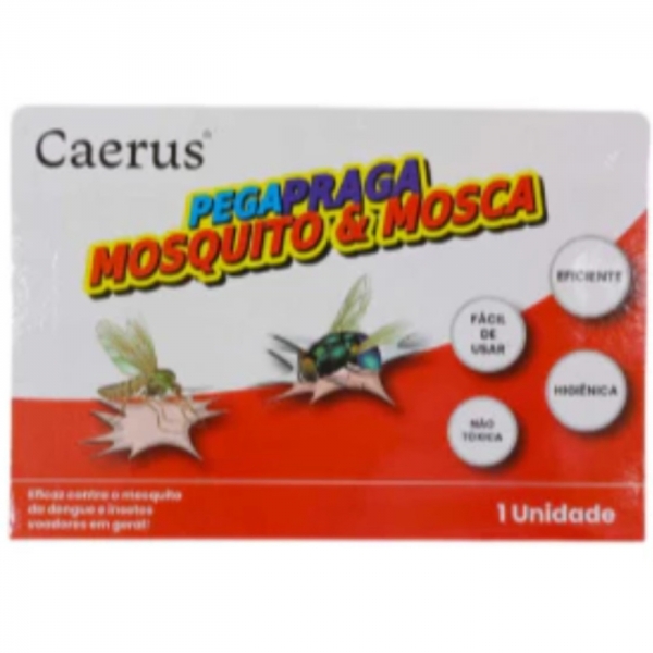 Kit 50 Pega Moscas E Pernilongos Insetos Cola Mosquito