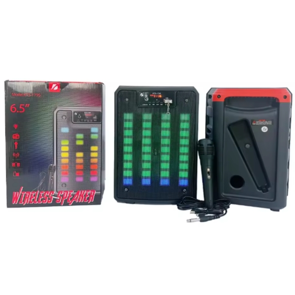 Caixa De Som Outdoor Boombox Praia Recarregável Home Theater Sem Fio Am Fm Áudio Som Speaker Rádio Portátil com Mic Spea