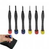 Jogo de Chave 6 Chaves Torx para Aparelhos Eletrônicos e Reparos em Geral