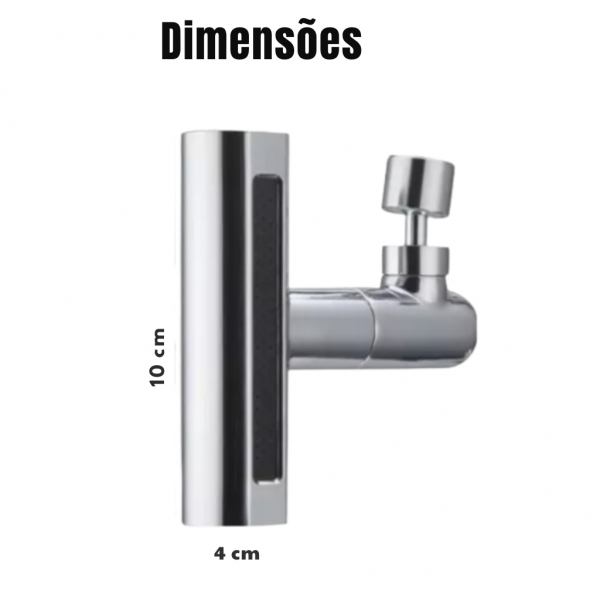 Adaptador Extensor De Torneira 360 Jato Duplo Economiza Água