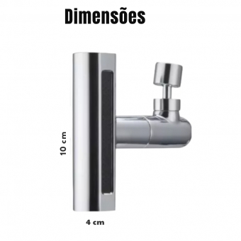 Adaptador Extensor De Torneira 360 Jato Duplo Economiza Água