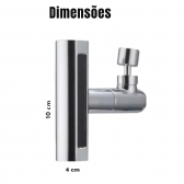 Adaptador Extensor De Torneira 360 Jato Duplo Economiza Água
