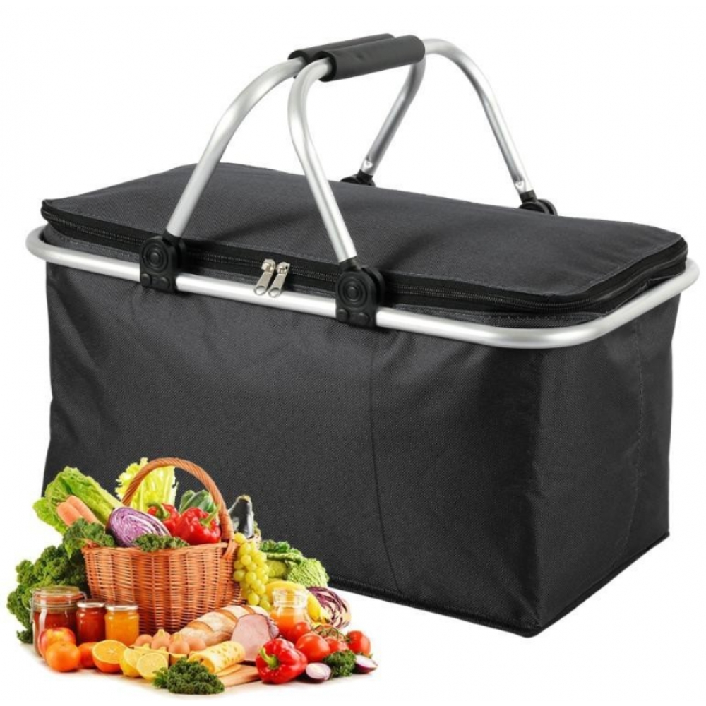 Cesta Térmica Bolsa Grande Dobrável Cooler Praia Lanche Piquenique Camping Bebidas 30 Litros