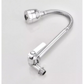 Torneira Cozinha Gourmet Bancada Parede Flexível 1/4 Volta Cromo