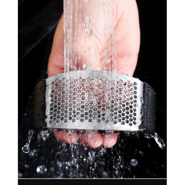 Espremedor Amassador Triturador De Alho Inox Manual Cozinha Garlic Press