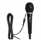 Microfone Profissional Com Cabo 3 Metros Fios Chave Liga Desliga Saída P10