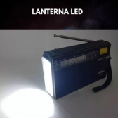 Rádio Retrô Vintage Portátil A Pilha E Tomada Am Fm Sw Pendrive Com Sd Usb