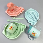 Conjunto Refeição Infantil Completo 4 Peças – Ideal para Primeiras Papinhas e Aprendizado Envio Aleatorio
