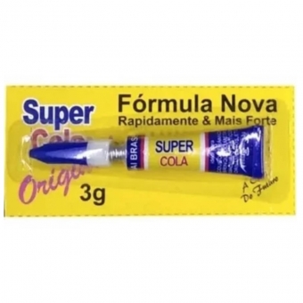 12 super cola super Bond cola tudo 3g Cartela com 12 colas