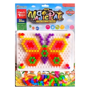 Conjunto De Montar Magic Plate Didático Educativo Infantil