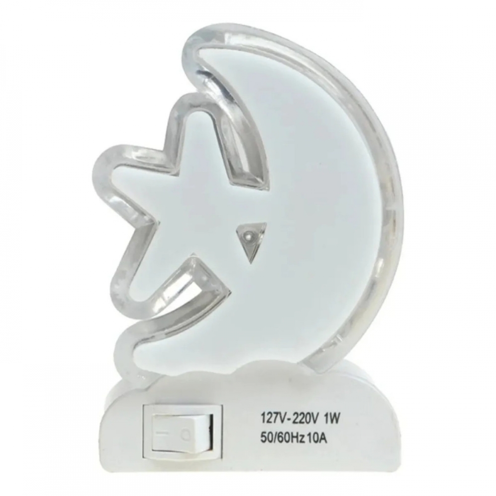 Abajur De Tomada Infantil Led Lua