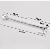 Torneira Cozinha Gourmet Bancada Parede Flexível 1/4 Volta Cromo