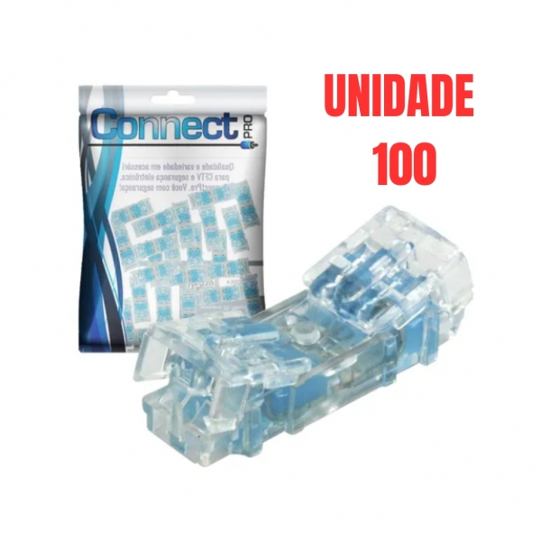 Kit 100 Pçs De Conectores De Emenda Linear C/gel 101e Bargoa Cor Branco