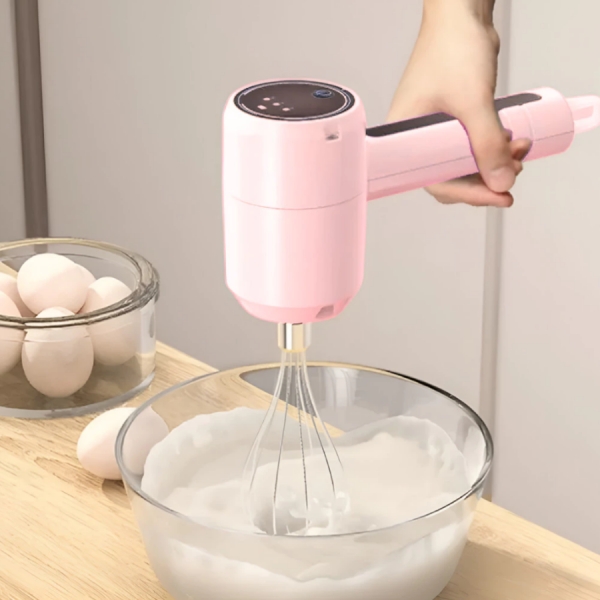 Batedor Elétrico De Ovo Grande Com Mixer 3 velocidades