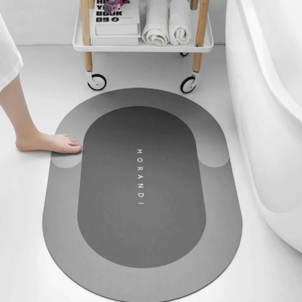Tapete Banheiro Antiderrapante Absorvente de Secagem Rápida