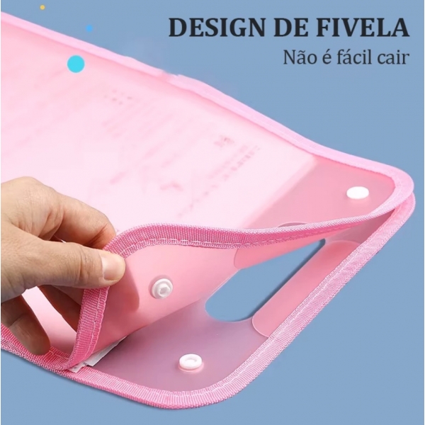 Pasta Sanfonada Com 12 Divisórias Pasta Prancheta Tamanho A4 Escritório Escolar